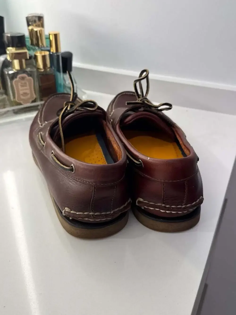 Timberland Men's Classic 2-Eye Boat Shoe in Brown Leather